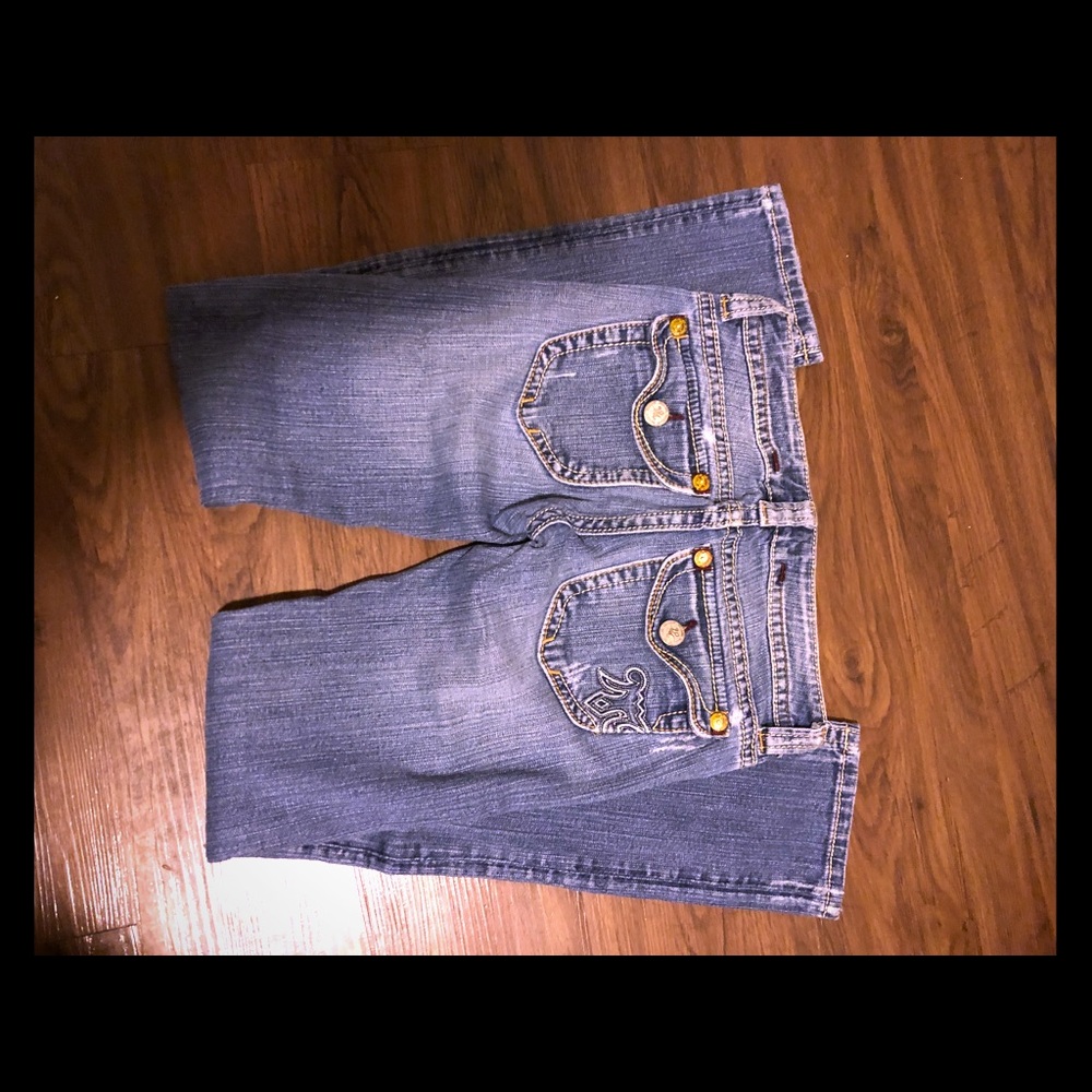 MEK skinny jeans, barely worn, designer stitching